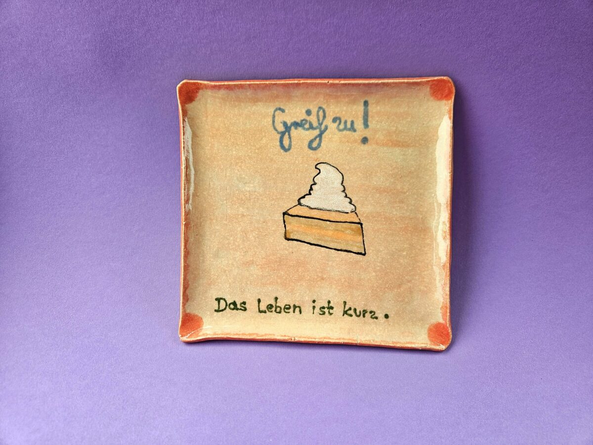 Kuchenteller greif zu Kuchenteller greif zu