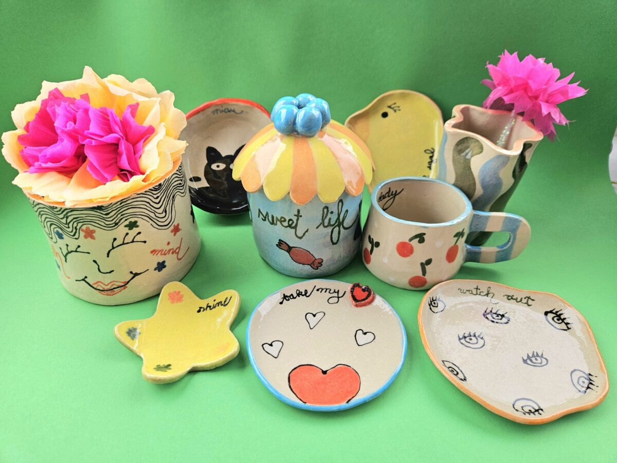 Blumentopf, Vase, Schale, Tasse, Dose, Kerzenhalter Gute Laune Keramik Blumentopf, Vase, Schale, Tasse, Dose, Kerzenhalter Gute Laune Keramik