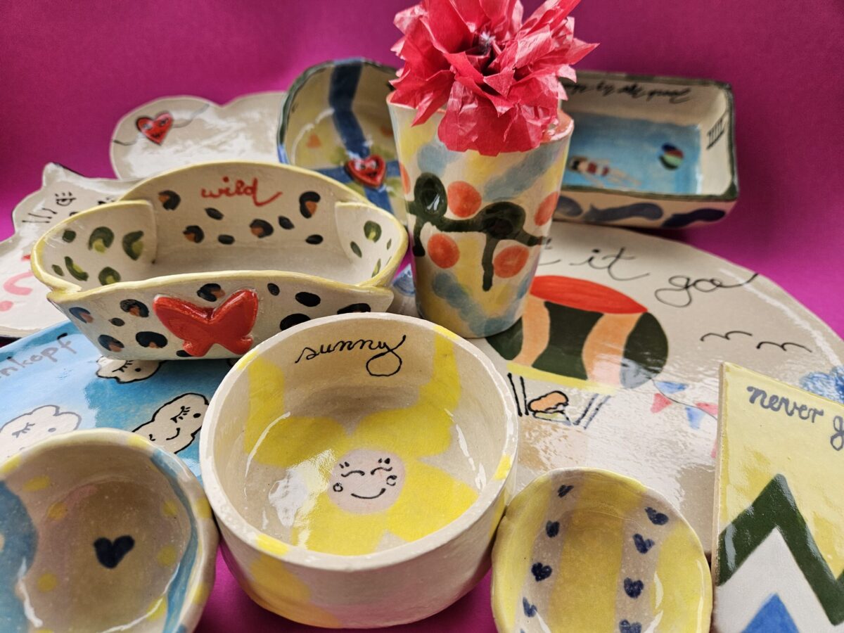 Vase, Schalen, Teller Gute Laune Keramik Vase, Schalen, Teller Gute Laune Keramik